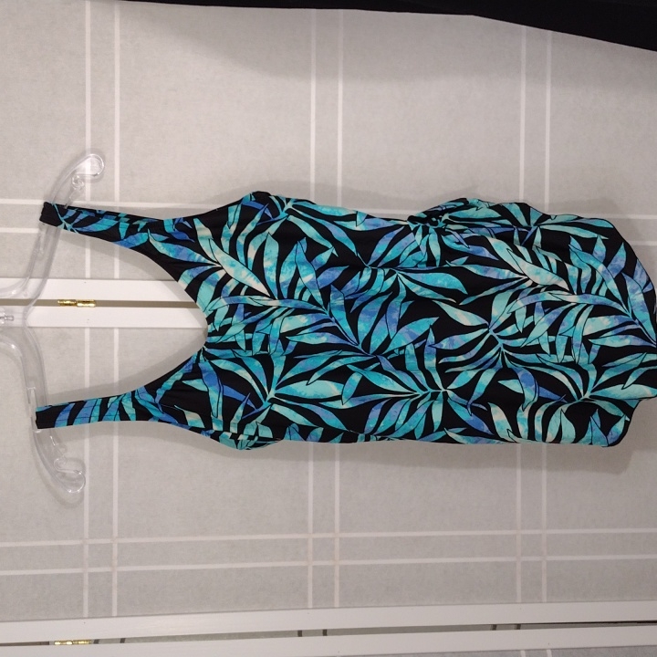 Maxine Swimsuit Tropical Ferns Print 22w